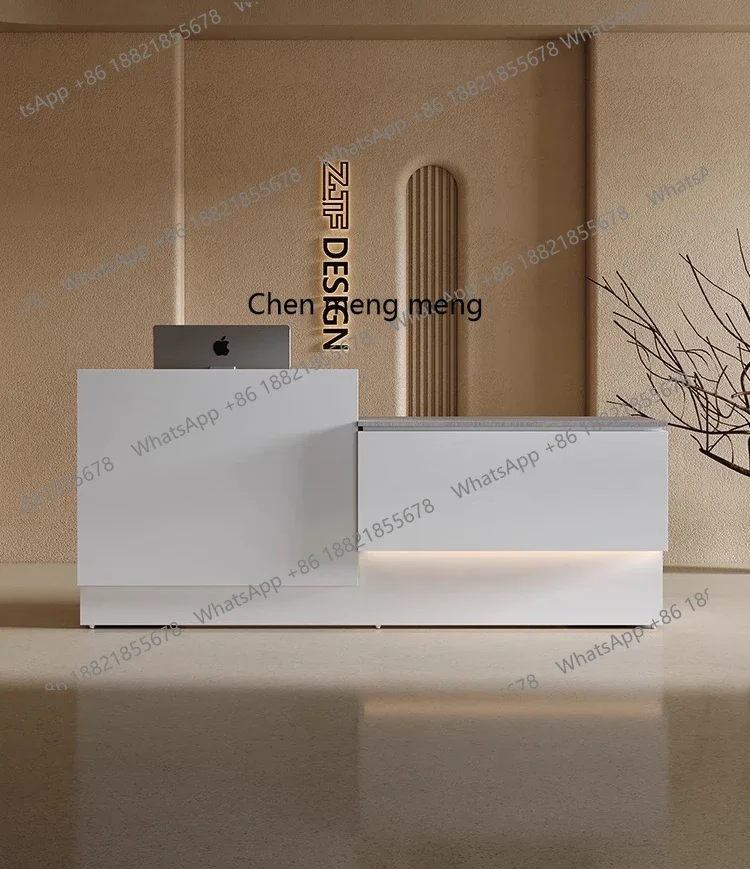 cc182Company reception desk simple and modern white office lacquered front desk table
cc182Company reception desk simple and modern white office lacquered front desk table