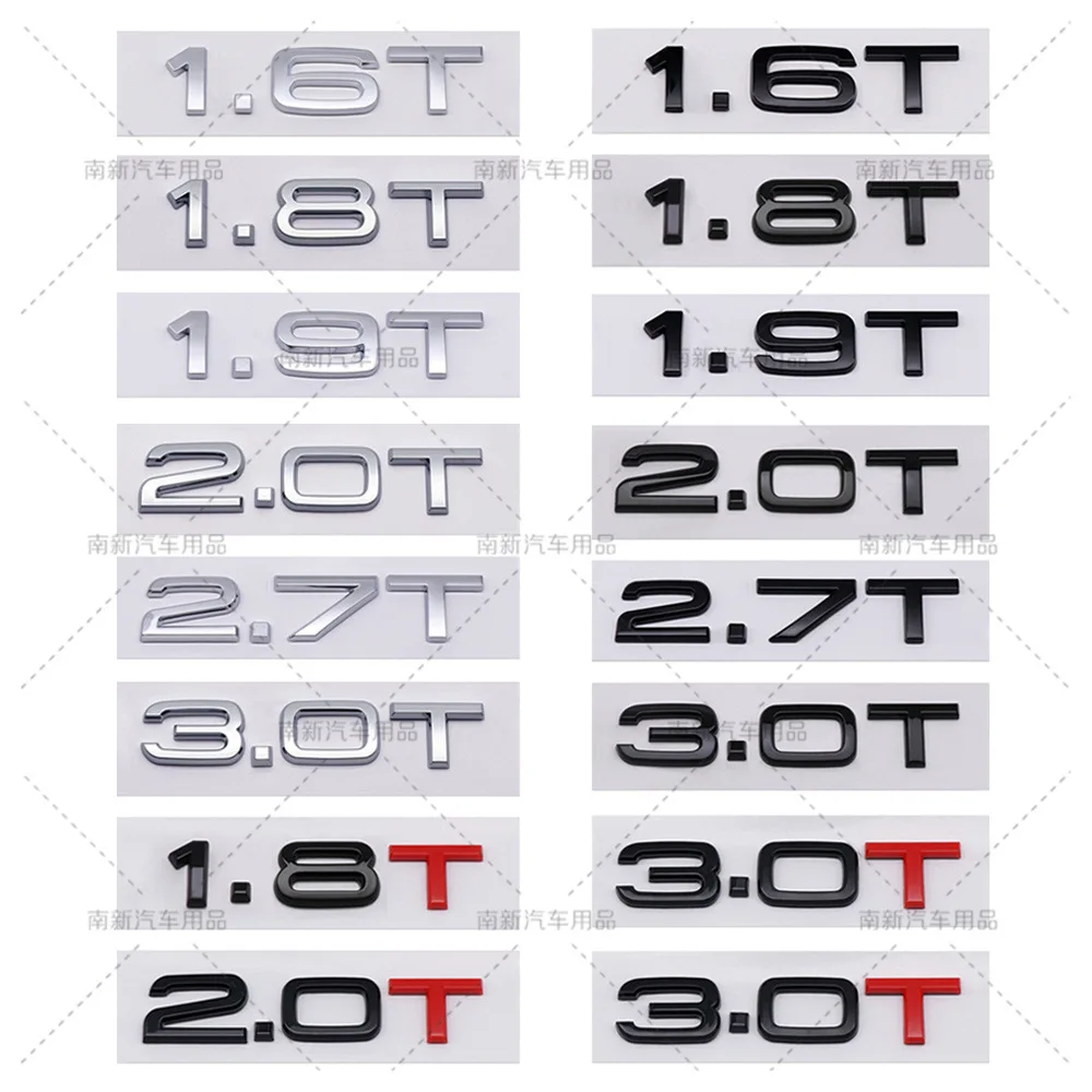Suitable for Audi A3A4A5A6A7Q3Q5Q7 logo, displacement label, 2.0T, 1.8T, 3.0T logo car sticker emblem
Suitable for Audi A3A4A5A6A7Q3Q5Q7 logo, displacement label, 2.0T, 1.8T, 3.0T logo car sticker emblem