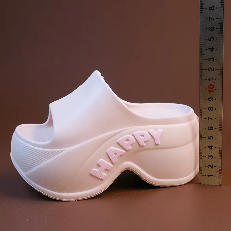 Fashion 7CM Wedge Platform Slippers Women Soft EVA Non Slip Slides Comfy Open Toe Height Increasing Sandals Summer Beach Shoes
Fashion 7CM Wedge Platform Slippers Women Soft EVA Non Slip Slides Comfy Open Toe Height Increasing Sandals Summer Beach Shoes