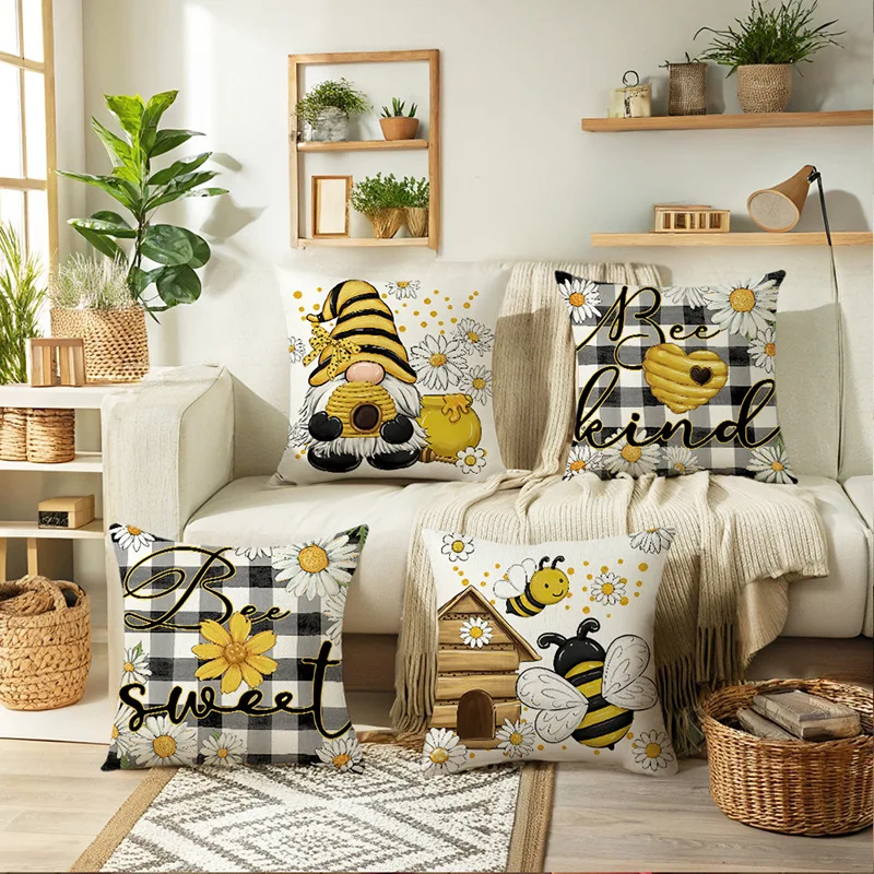 2025 new Bee Day Pillow Case Line Print Festive Home Living Room Sofa Decoration Cushion Cover
2025 new Bee Day Pillow Case Line Print Festive Home Living Room Sofa Decoration Cushion Cover