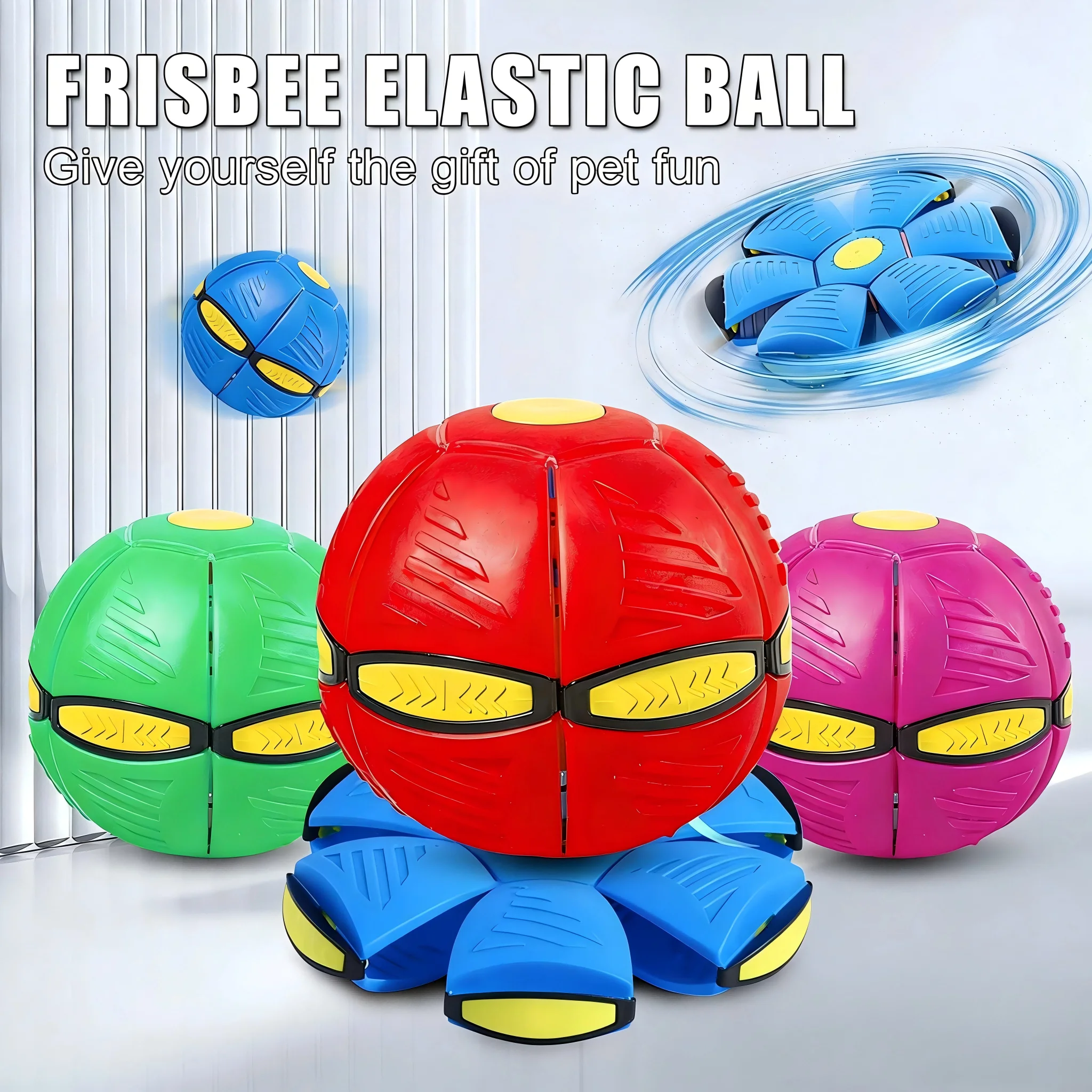 Magic Flying Saucer Bouncing Ball Durable Elastic and Fun Dog Pet Toy Indoor Outdoor Sports Exercise Children's Toys For Kid Dog
Magic Flying Saucer Bouncing Ball Durable Elastic and Fun Dog Pet Toy Indoor Outdoor Sports Exercise Children's Toys For Kid Dog