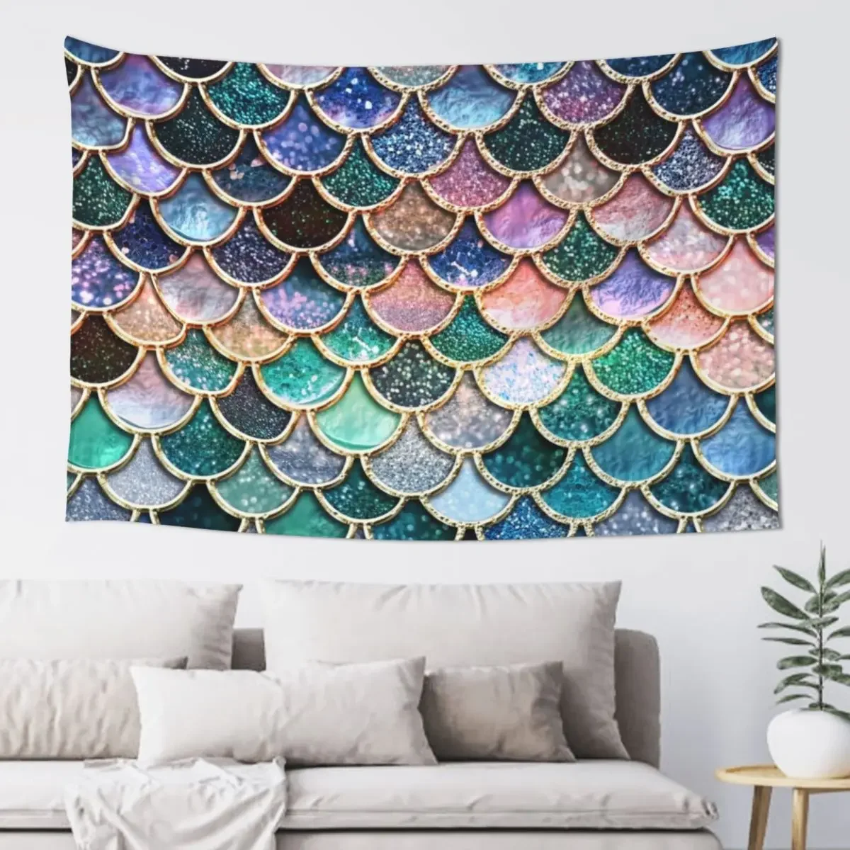 Teal, Silver and Pink Sparkle Faux Glitter Mermaid Scales Tapestry Custom Decorations For Room Decor Home Tapestry
Teal, Silver and Pink Sparkle Faux Glitter Mermaid Scales Tapestry Custom Decorations For Room Decor Home Tapestry