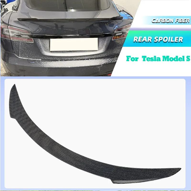 Full Carbon Fiber Car Rear Trunk Spoiler Wings for Tesla Model S 90D P85D P90D P100D 2012-2020 Racing Rear Spoiler Boot Wing Lip
Full Carbon Fiber Car Rear Trunk Spoiler Wings for Tesla Model S 90D P85D P90D P100D 2012-2020 Racing Rear Spoiler Boot Wing Lip