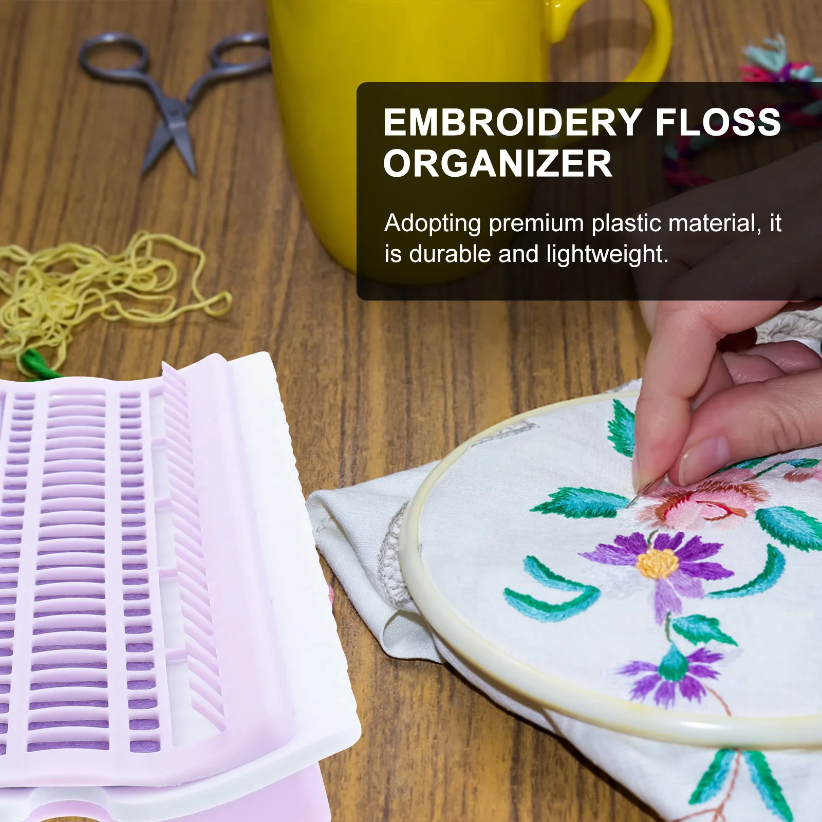 Plastic Cross Stitch Thread Organizer 50 Positions Floss Card Compact Lightweight Tangle Free Embroidery Beginner Gift Sewing
Plastic Cross Stitch Thread Organizer 50 Positions Floss Card Compact Lightweight Tangle Free Embroidery Beginner Gift Sewing