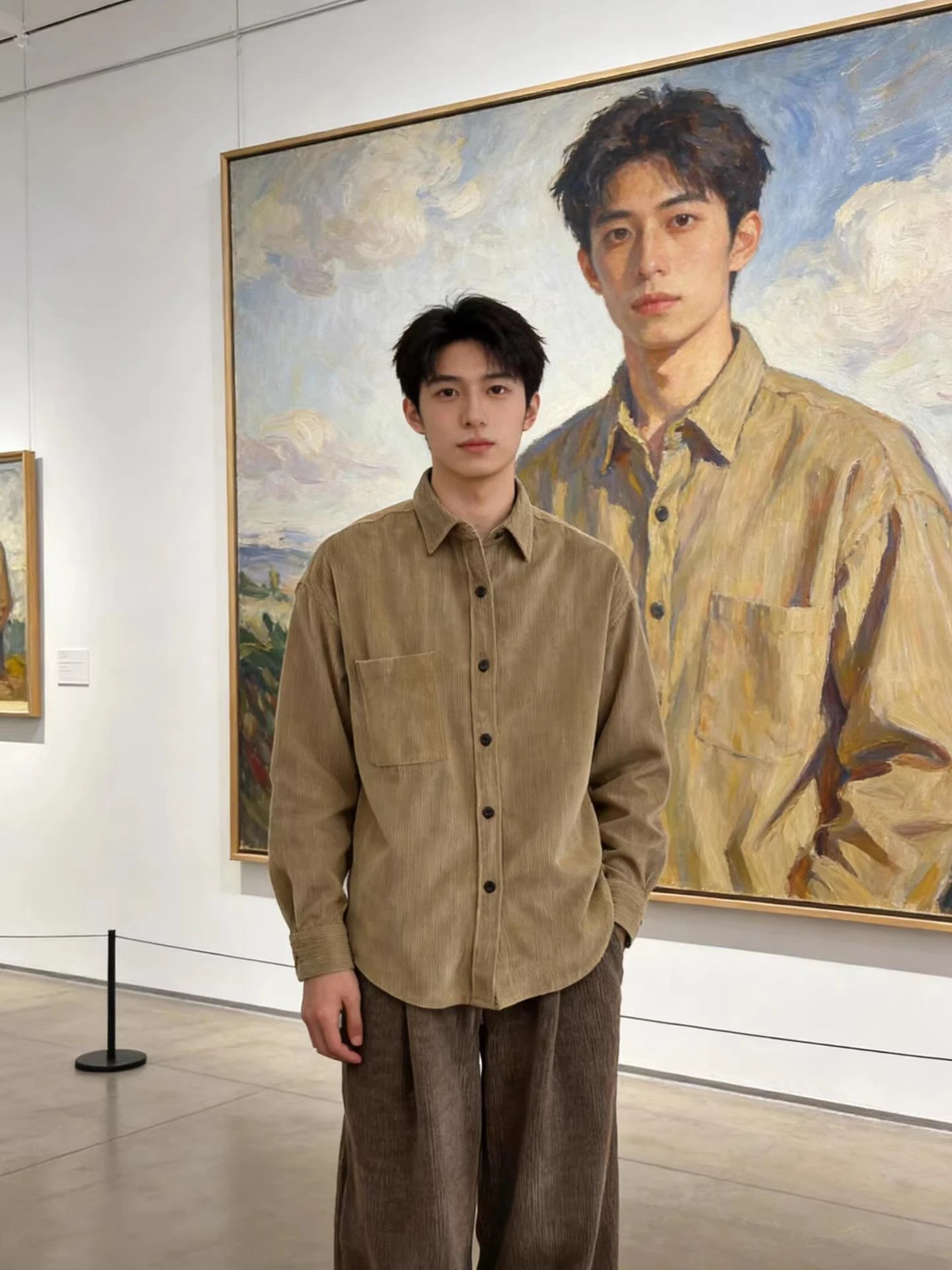 Brown Corduroy Men's Shirt Winter Outdoor Thickened Retro Casual Loose Workwear Jacket Loose Fit Long Sleeve Button up Shirt
Brown Corduroy Men's Shirt Winter Outdoor Thickened Retro Casual Loose Workwear Jacket Loose Fit Long Sleeve Button up Shirt