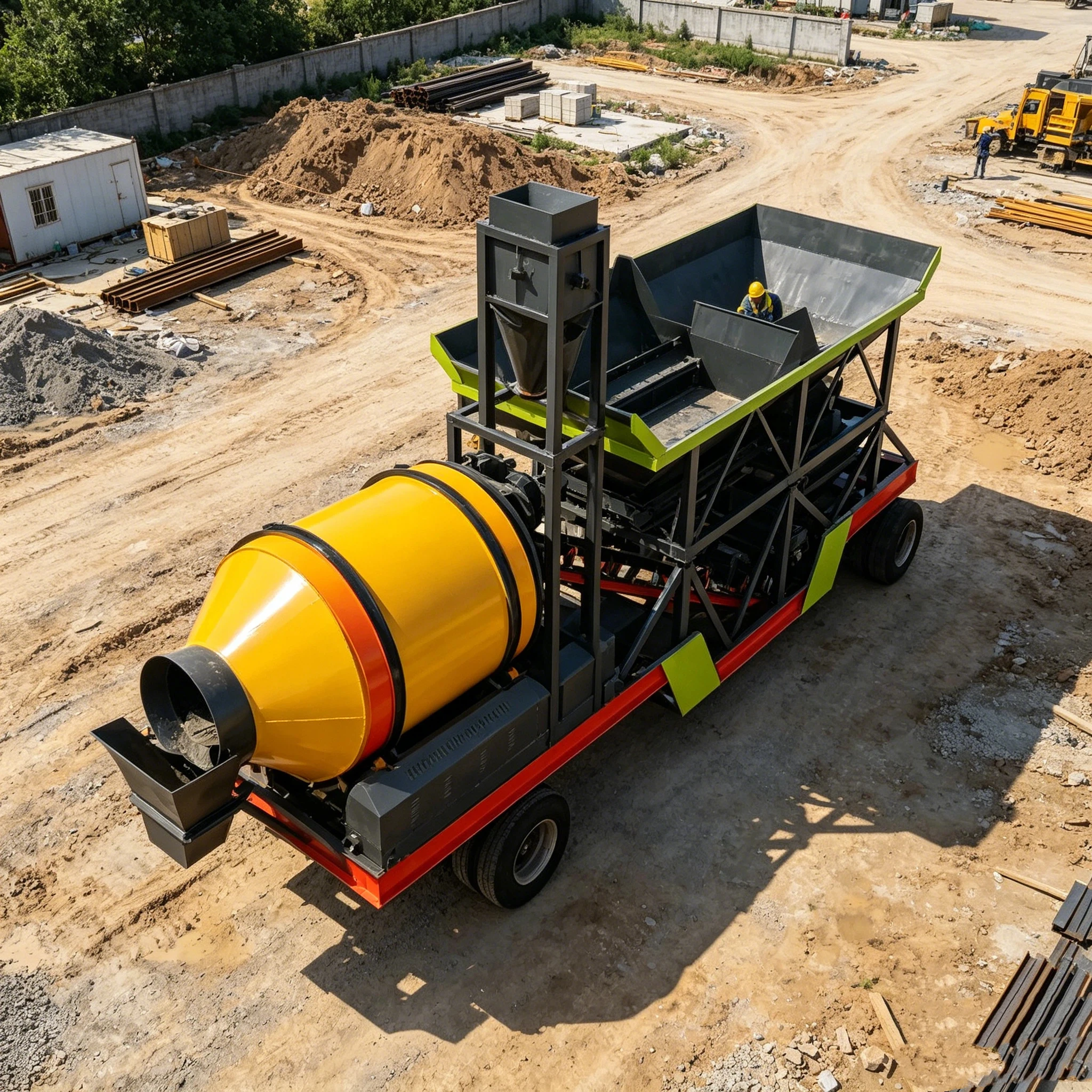 Mini Small Portable Mobile Concrete Mixer Mixing Batching Plant Station for Sale Fast Installation Concrete Plant Customized
Mini Small Portable Mobile Concrete Mixer Mixing Batching Plant Station for Sale Fast Installation Concrete Plant Customized