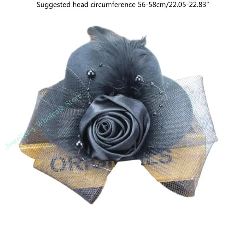 R7UF Vintage Bridal Hair Clip with Yarn Decor Top Hat Stage Performances Hairpin Vintage Hair Clip for Taking Photo
R7UF Vintage Bridal Hair Clip with Yarn Decor Top Hat Stage Performances Hairpin Vintage Hair Clip for Taking Photo
