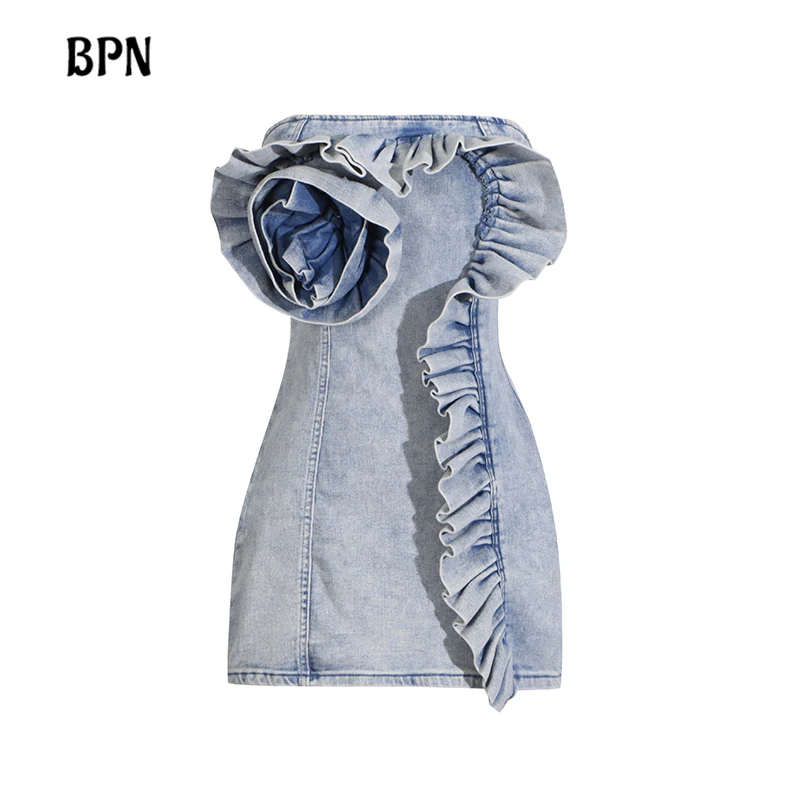 BPN Sexy Slimming Short Dress For Women Temperament Sleeveless Backless Patchwork Appliques Solid Slim Dresses Female Fashion
BPN Sexy Slimming Short Dress For Women Temperament Sleeveless Backless Patchwork Appliques Solid Slim Dresses Female Fashion