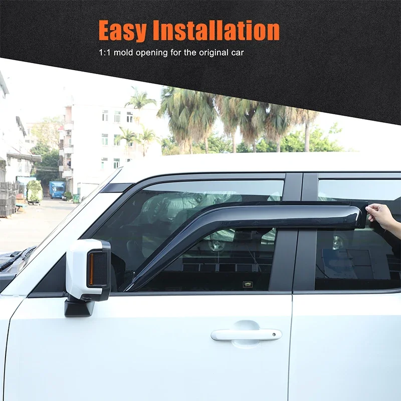For Toyota Land Cruiser Prado 250 LC250 2024+ Car Styling Wind Shields Sun Rain Guards Side Wind Deflector Exterior Accessories
For Toyota Land Cruiser Prado 250 LC250 2024+ Car Styling Wind Shields Sun Rain Guards Side Wind Deflector Exterior Accessories