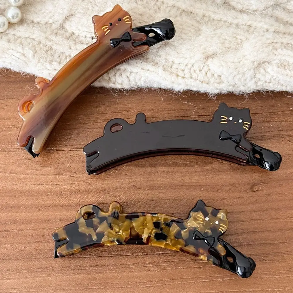 Creative Acetic Acid Acetate Cat Hair Clip Pet Cartoon Vertical Clip Hair Accessories Korean Style Animal Banana Clip Daily
Creative Acetic Acid Acetate Cat Hair Clip Pet Cartoon Vertical Clip Hair Accessories Korean Style Animal Banana Clip Daily