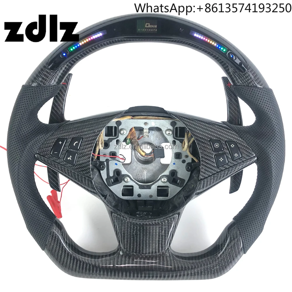 Индивидуальный руль из углеродного волокна со светодиодным дисплеем для BMW E60 E61 M5 E63 E64 M6 545i 550i с лопаткой переключения передач
Индивидуальный руль из углеродного волокна со светодиодным дисплеем для BMW E60 E61 M5 E63 E64 M6 545i 550i с лопаткой переключения передач