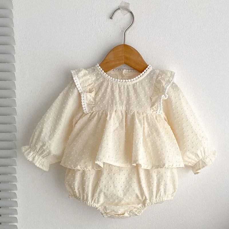 2025 New Autumn 0-24M Infant Baby Girls Jumpsuit Long Sleeved Cotton Solid Color Newborn Baby Girls Bodysuits Children Clothes
2025 New Autumn 0-24M Infant Baby Girls Jumpsuit Long Sleeved Cotton Solid Color Newborn Baby Girls Bodysuits Children Clothes