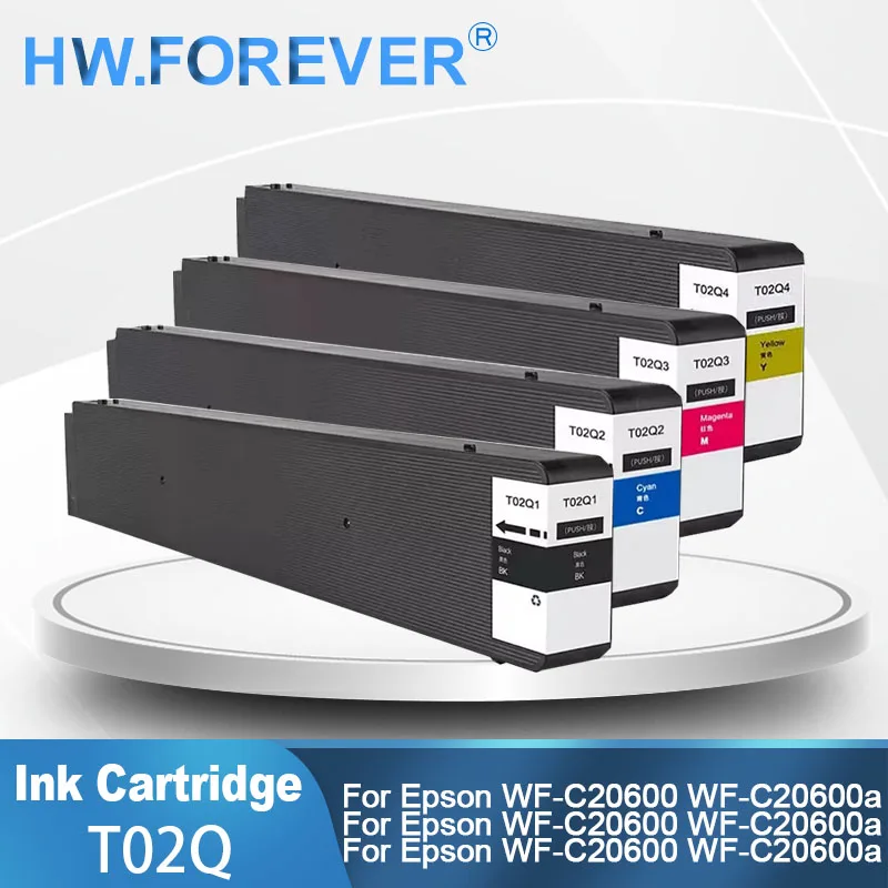 T02Q T02Q1 T02Q2 T02Q3 T02Q4 Compatible Ink Cartridge With Pigment Ink For Epson WF‑C20600 WF‑C20600a WF‑C20600c Printers
T02Q T02Q1 T02Q2 T02Q3 T02Q4 Compatible Ink Cartridge With Pigment Ink For Epson WF‑C20600 WF‑C20600a WF‑C20600c Printers