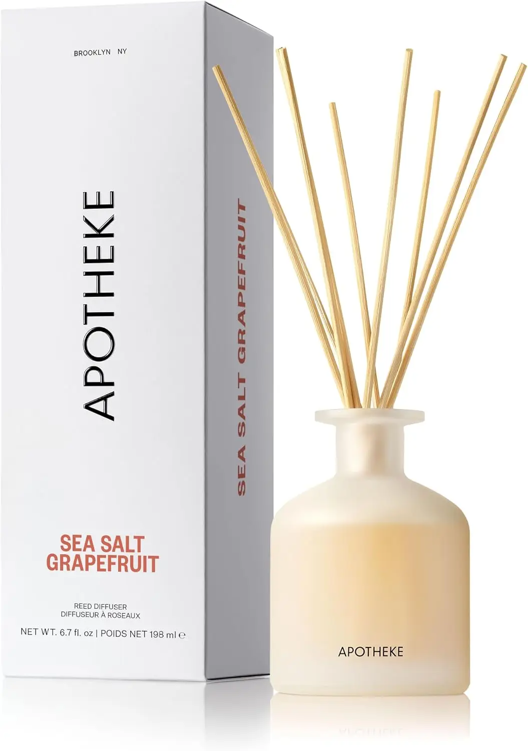 Luxury Scented Reed Diffuser, Sea Salt Grapefruit - 6.7 Fl Oz - Long-Lasting Home Fragrance
Luxury Scented Reed Diffuser, Sea Salt Grapefruit - 6.7 Fl Oz - Long-Lasting Home Fragrance