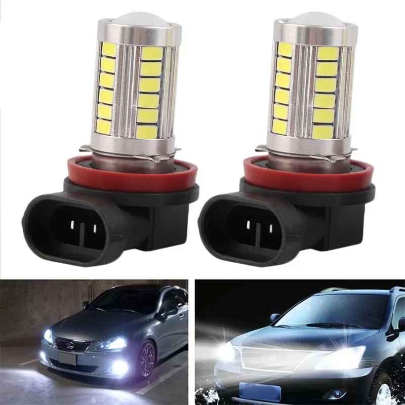 2Pcs H11 H8 Super Bright 5630 33 SMD Auto LED White Fog Lamp Light Bulb Driving Car Light Car H11 H8 Lights Hot Sell
2Pcs H11 H8 Super Bright 5630 33 SMD Auto LED White Fog Lamp Light Bulb Driving Car Light Car H11 H8 Lights Hot Sell