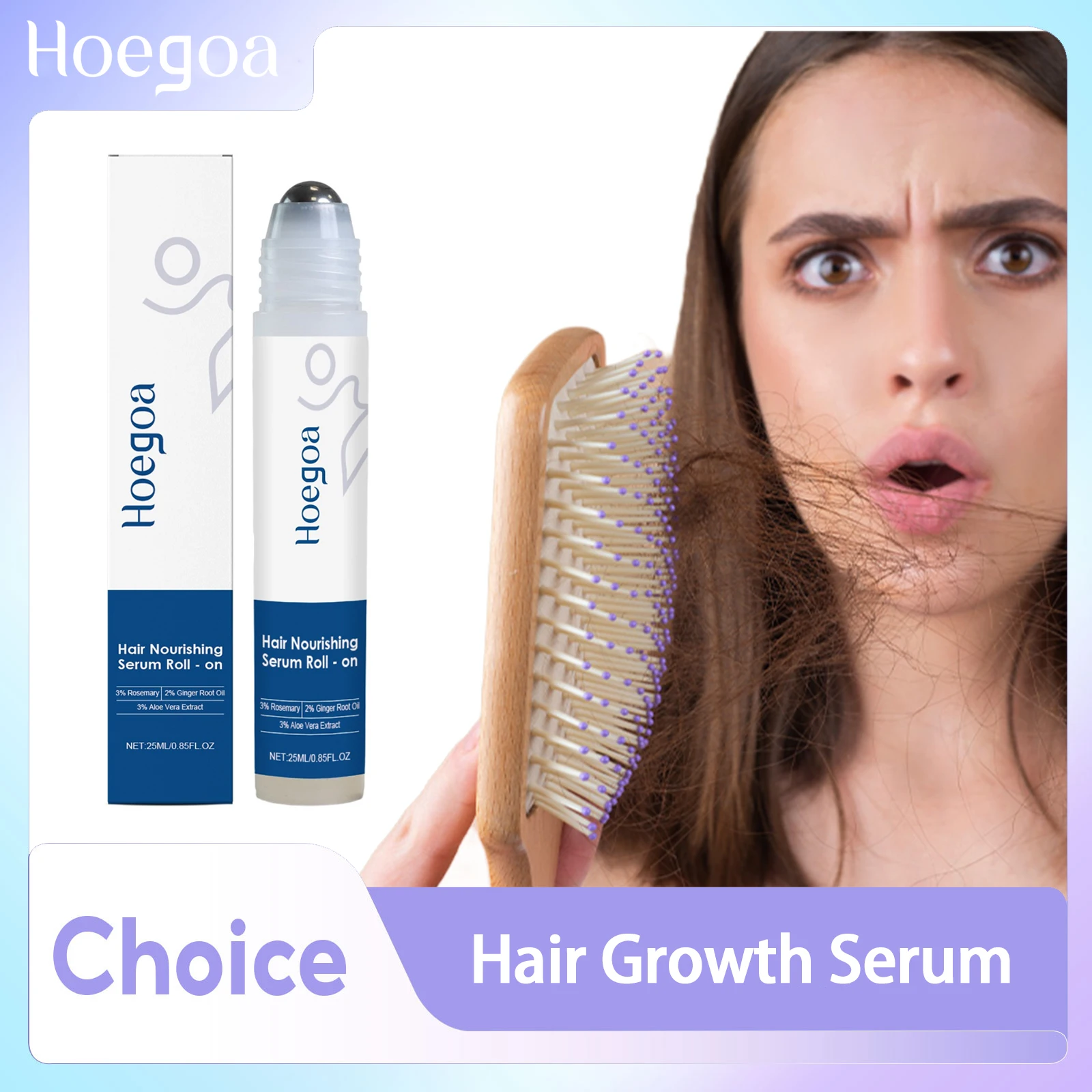 Fast Hair Growth Serum Nourish Hair Follicle Massage Scalp Care Essential Oil Roller Improve Dry Frizzy Hair Smoothing Essence
Fast Hair Growth Serum Nourish Hair Follicle Massage Scalp Care Essential Oil Roller Improve Dry Frizzy Hair Smoothing Essence