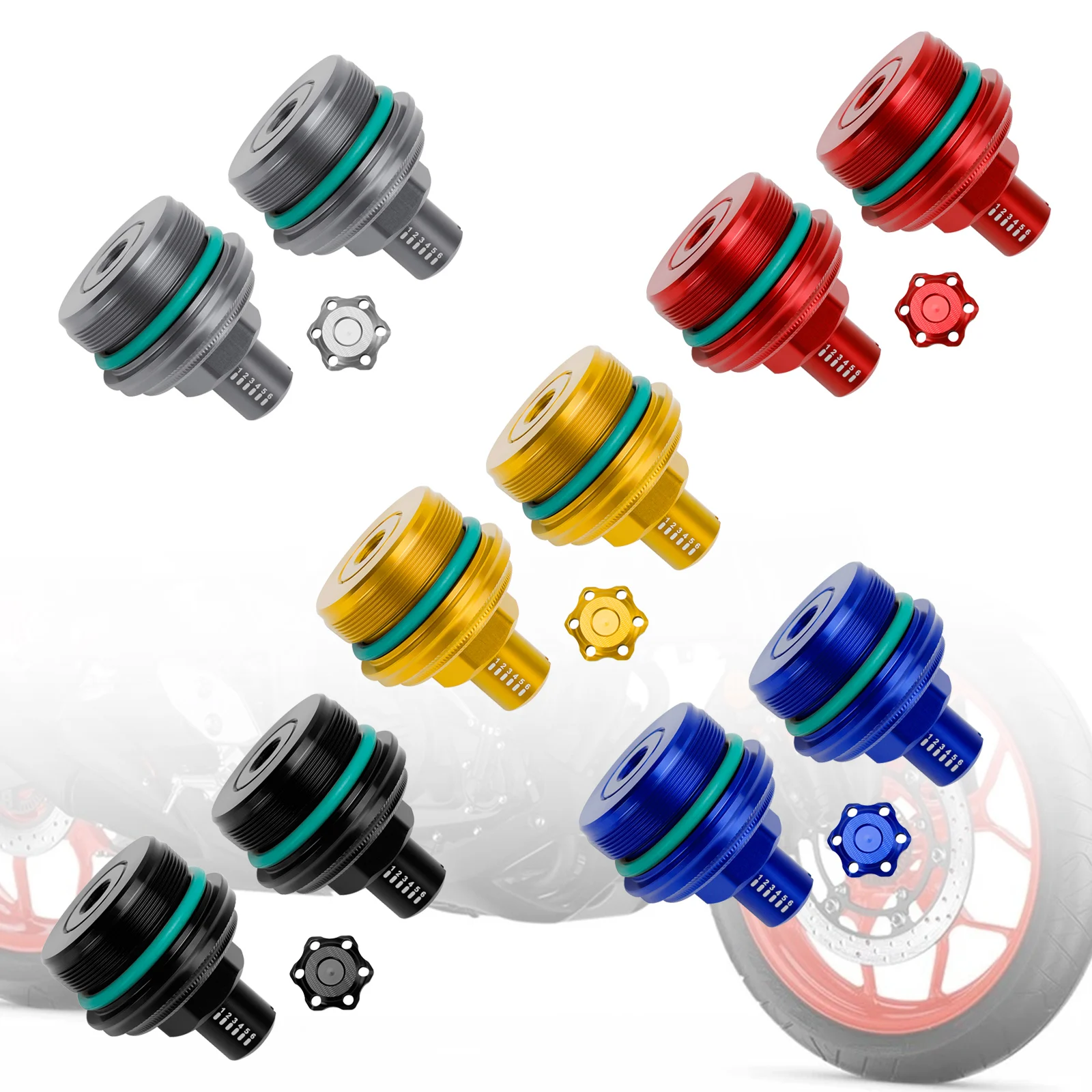 Artudatech Pair Preload Adjuster Fork Bolt Fork Screw Fit For Yamaha Mt-03 Mt 03 19-23 Titanium
Artudatech Pair Preload Adjuster Fork Bolt Fork Screw Fit For Yamaha Mt-03 Mt 03 19-23 Titanium