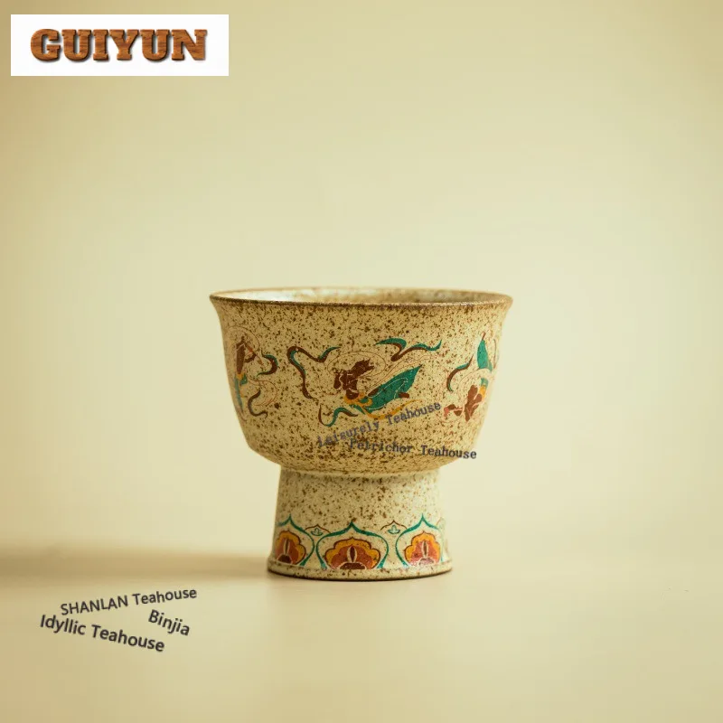 100ml Dunhuang Apsaras Teacup Boutique Tea Bowl Tea Pair Tea-tasting Meditation Cup Chazhan Master Cups For Tea Decoration
100ml Dunhuang Apsaras Teacup Boutique Tea Bowl Tea Pair Tea-tasting Meditation Cup Chazhan Master Cups For Tea Decoration