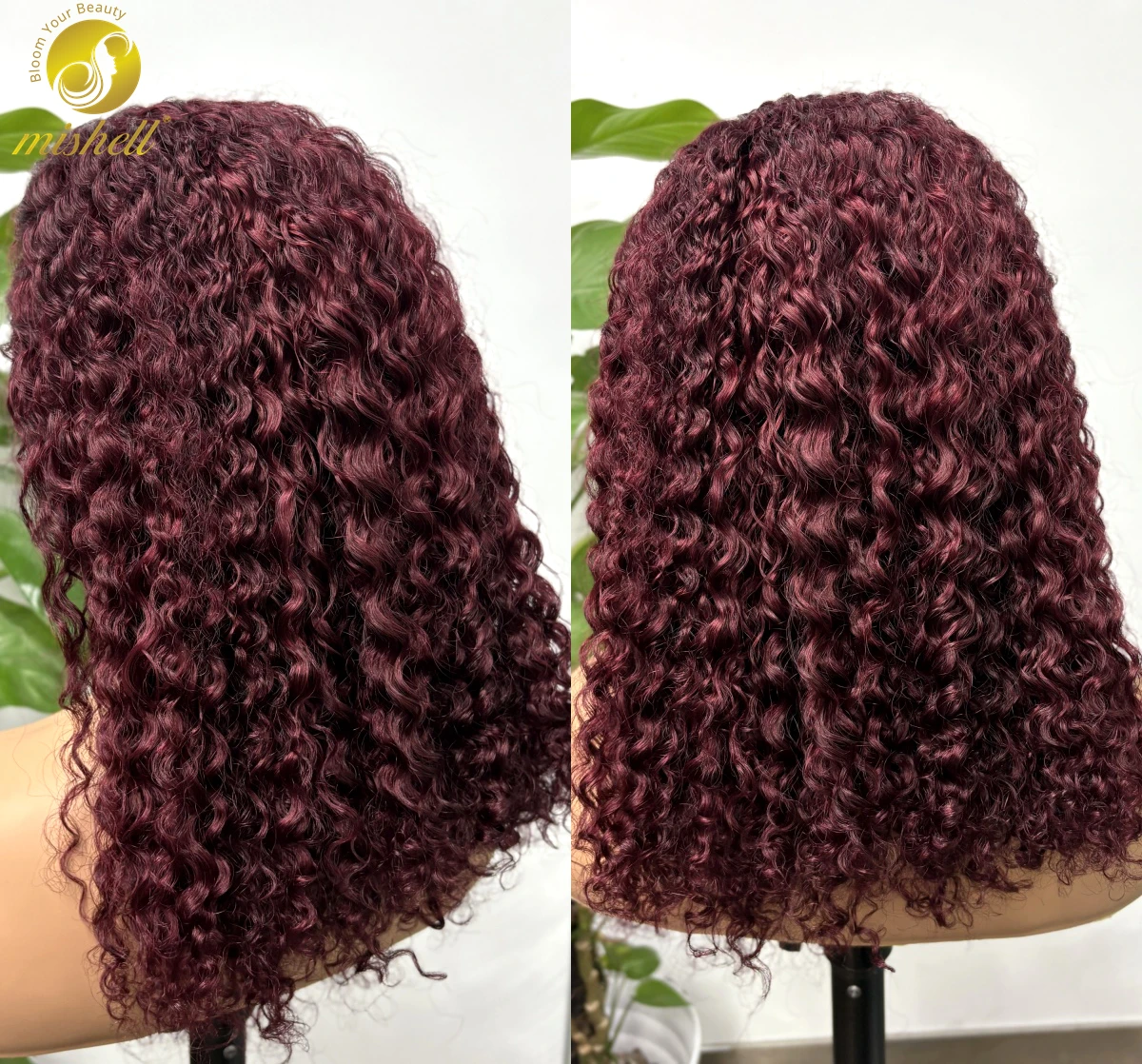 250% Density Burgundy 99J# Water Wave Human Hair Wigs 13x4 Lace Frontal Burmese Bouncy Curly Wig PrePlucked Remy for Women
250% Density Burgundy 99J# Water Wave Human Hair Wigs 13x4 Lace Frontal Burmese Bouncy Curly Wig PrePlucked Remy for Women