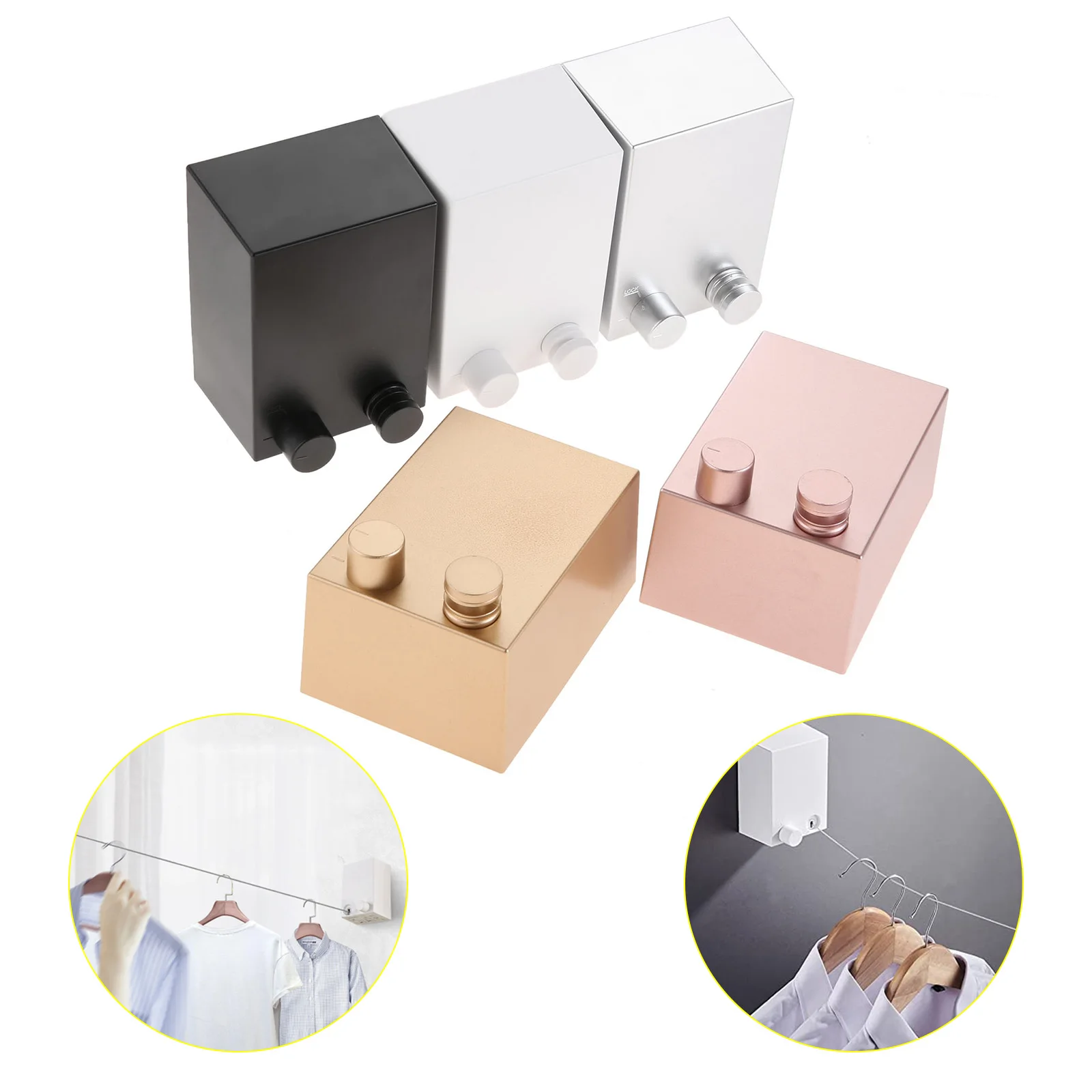 Adjustable Retractable Clothesline Stainless Steel Wire Rope Wall Mount Dryer Hanger Rack Drill Free Space Save Holder 4.2m 1PC
Adjustable Retractable Clothesline Stainless Steel Wire Rope Wall Mount Dryer Hanger Rack Drill Free Space Save Holder 4.2m 1PC