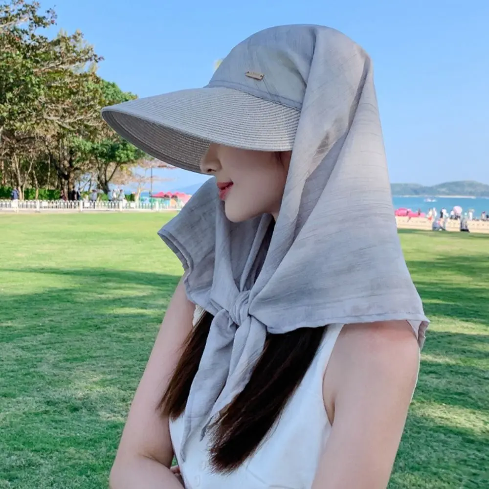 Portable Korean Style Headscarf Baseball Hat Wide Brim Print Scarf Baseball Cap Hair Band Neck Guard Summer Sun Hat Spring
Portable Korean Style Headscarf Baseball Hat Wide Brim Print Scarf Baseball Cap Hair Band Neck Guard Summer Sun Hat Spring
