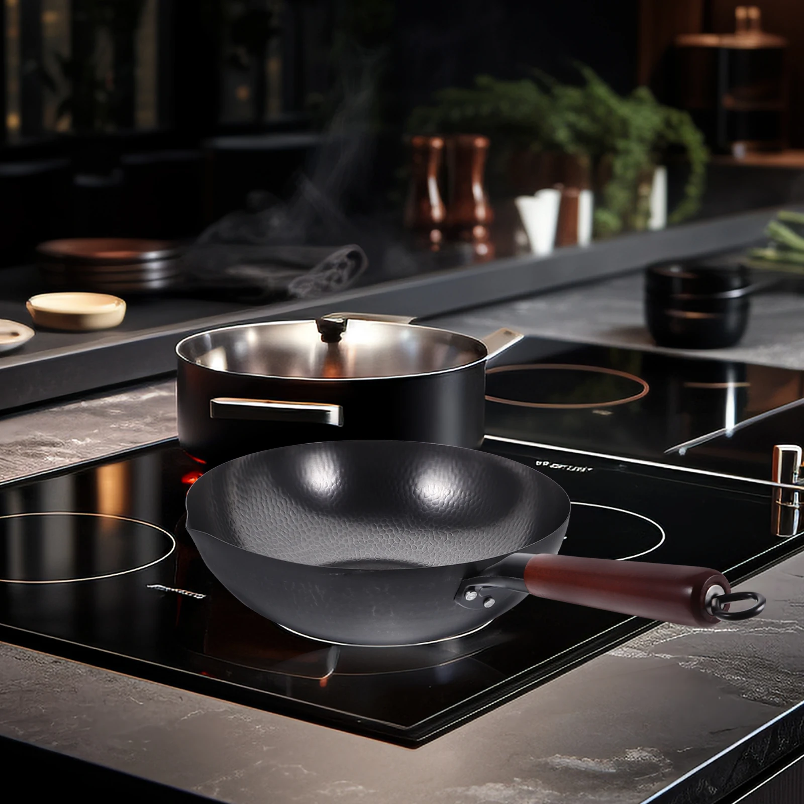 H Forged Thick Iron Wok Pan 32cm Non Stick Traditional Chinese Fry Grilling Kitchen Supply Sturdy Multipurpose
H Forged Thick Iron Wok Pan 32cm Non Stick Traditional Chinese Fry Grilling Kitchen Supply Sturdy Multipurpose