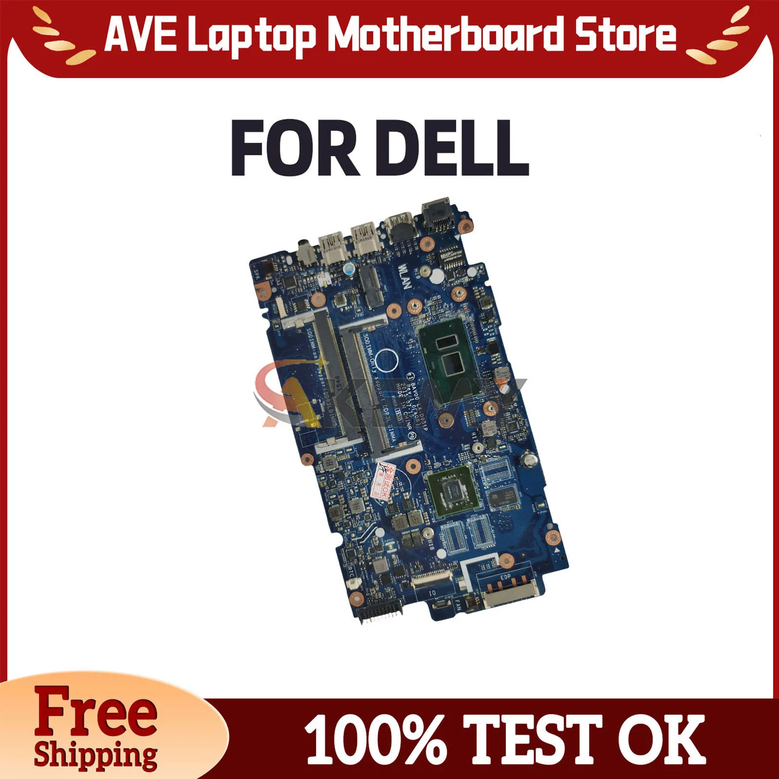 LA-D051P Motherboard For DELL Inspiron 15 5557 14 5457 02XPMY 042VN5 0KFWH Laptop Mainboard I5-6200U I7-6500U Fully Tested
LA-D051P Motherboard For DELL Inspiron 15 5557 14 5457 02XPMY 042VN5 0KFWH Laptop Mainboard I5-6200U I7-6500U Fully Tested