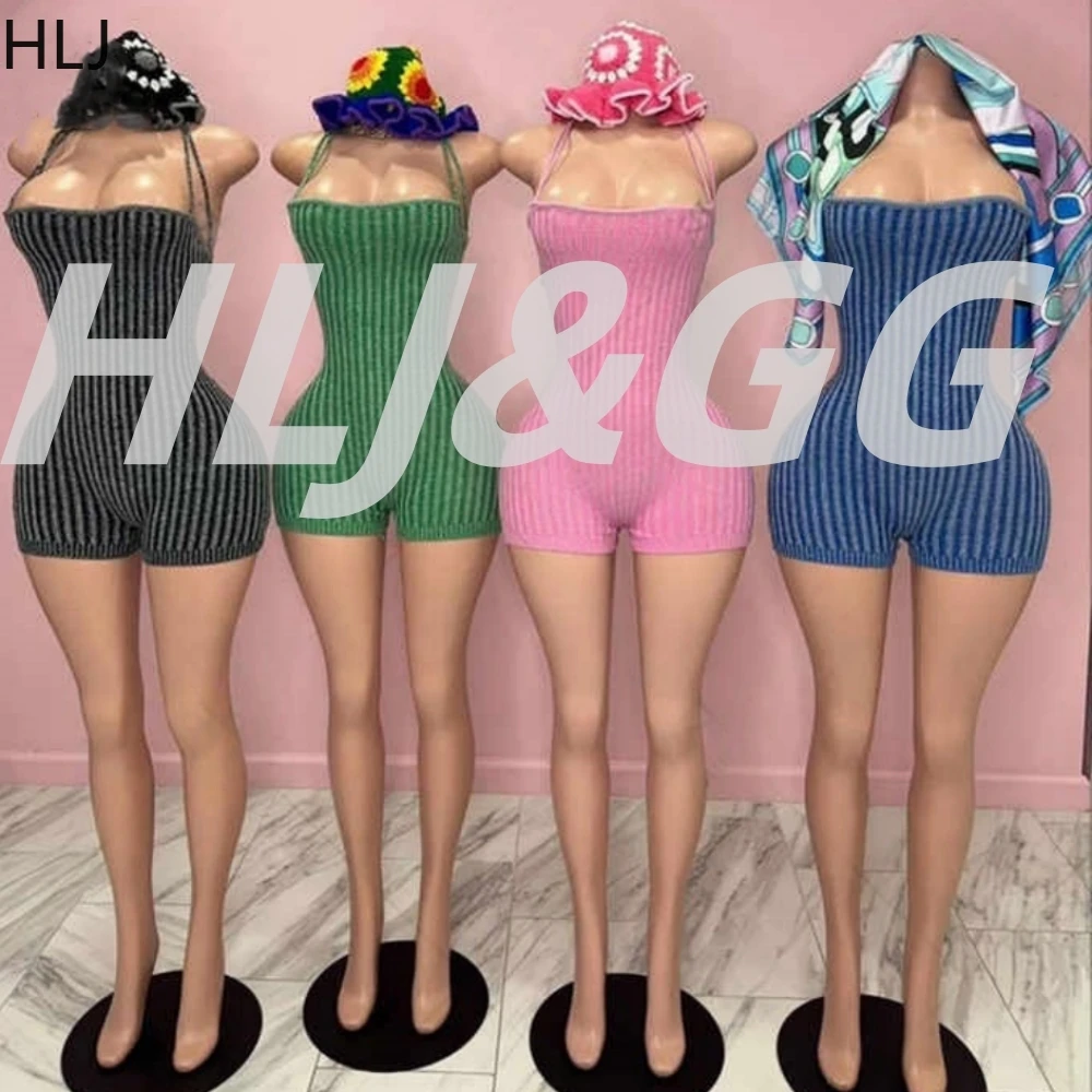 HLJ Y2K Fashion Knitted Striped Backless Bandage Bodycon Rompers Women Sleeveless Lace Up Slim One Piece Jumpsuits With Hat 2025
HLJ Y2K Fashion Knitted Striped Backless Bandage Bodycon Rompers Women Sleeveless Lace Up Slim One Piece Jumpsuits With Hat 2025