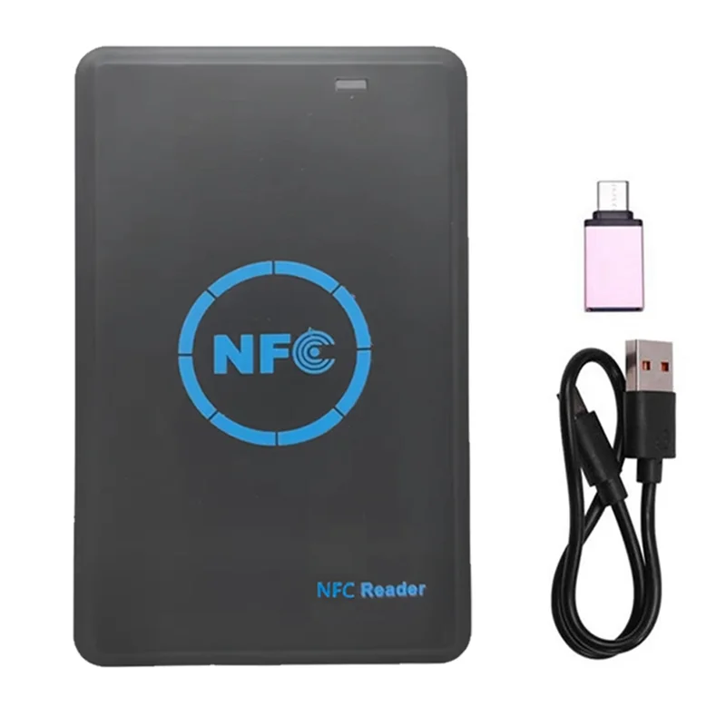 AS95-NFC 5-Band Smart Chip Reader/Writer 13.56Mhz 250KHZ 375KHZ 500KHZ HID Duplicator Copier 125KHZ/IC ID Keychain Key Copy
AS95-NFC 5-Band Smart Chip Reader/Writer 13.56Mhz 250KHZ 375KHZ 500KHZ HID Duplicator Copier 125KHZ/IC ID Keychain Key Copy