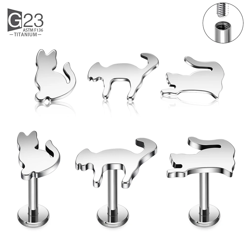 Right Grand ASTM F136 Titanium Cats Shaped Charm Pendant for Ear Lobe Small Hoop Huggie Dangle Earring Jewelry Making Craft
Right Grand ASTM F136 Titanium Cats Shaped Charm Pendant for Ear Lobe Small Hoop Huggie Dangle Earring Jewelry Making Craft