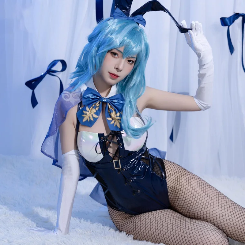 Game Genshin Impact Cos Eula Cosplay Wave Rider Sexy Bunny Girl Bodysuit Anime mirror leather jumpsuit Halloween New Costume A
Game Genshin Impact Cos Eula Cosplay Wave Rider Sexy Bunny Girl Bodysuit Anime mirror leather jumpsuit Halloween New Costume A