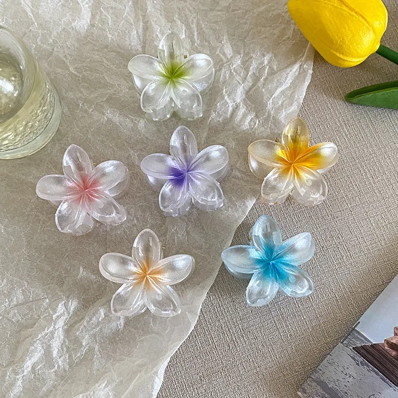 4 см смоляная градиентная заколка для волос франжипани для девочек, высококачественная темпераментная универсальная заколка для волос в форме акулы, аксессуары для волос
4 см смоляная градиентная заколка для волос франжипани для девочек, высококачественная темпераментная универсальная заколка для волос в форме акулы, аксессуары для волос