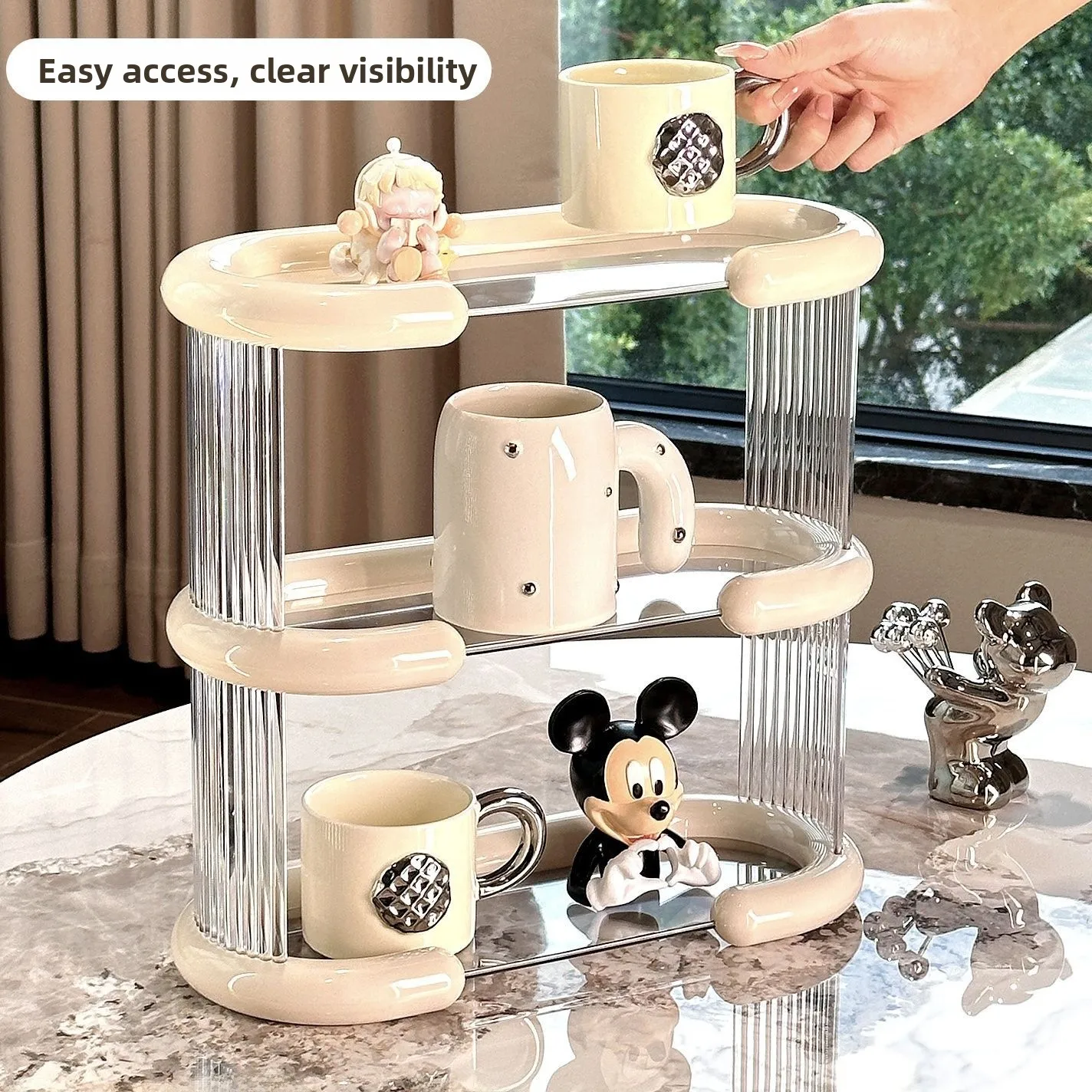 New Luxury Living Room Multi-layer Cup Holder Tea Cup Water Cup Drainage Rack Double-layer Tabletop Storage Shelf Organizer
New Luxury Living Room Multi-layer Cup Holder Tea Cup Water Cup Drainage Rack Double-layer Tabletop Storage Shelf Organizer