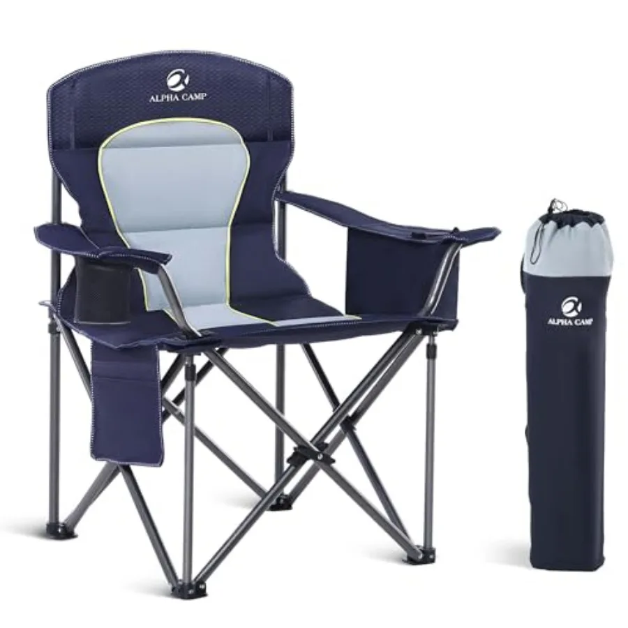 Oversized Folding Camping Chair Portable Outdoor Heavy Duty Padded Chairs Lawn Chair with Cup Holder, Storage Pocket and Cooler
Oversized Folding Camping Chair Portable Outdoor Heavy Duty Padded Chairs Lawn Chair with Cup Holder, Storage Pocket and Cooler