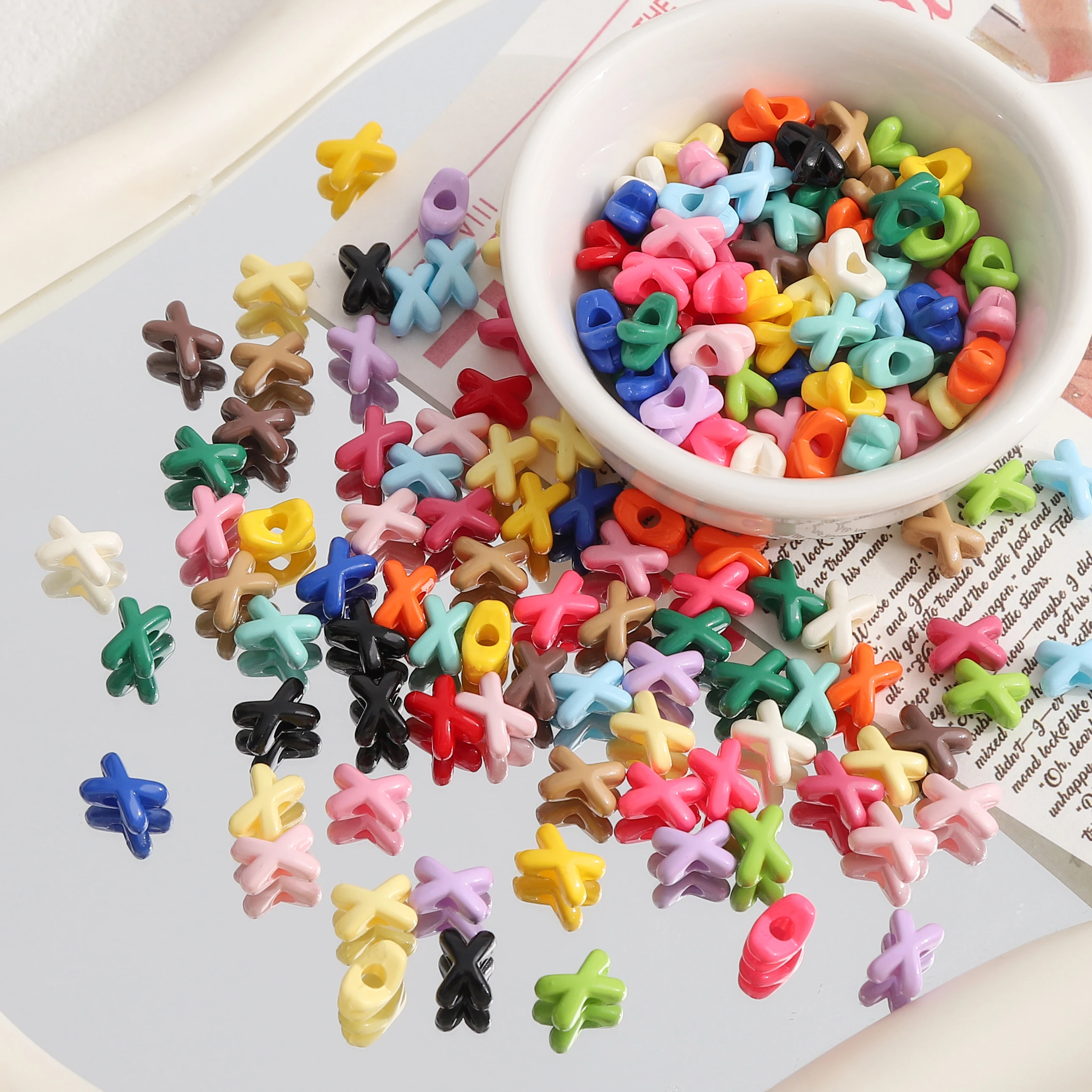 5-20pcs Acrylic Painted X Spacer Beads 8x5mm Hole 2mm Various Colors DIY Jewelry Making Supplies for Phone Case Bracelets
5-20pcs Acrylic Painted X Spacer Beads 8x5mm Hole 2mm Various Colors DIY Jewelry Making Supplies for Phone Case Bracelets