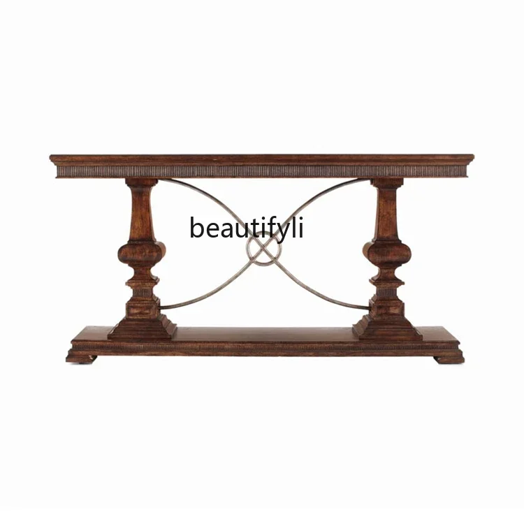 ss Css03 American solid wood entrance table French creative retro entrance table light luxury dining side sofa back few decorati
ss Css03 American solid wood entrance table French creative retro entrance table light luxury dining side sofa back few decorati
