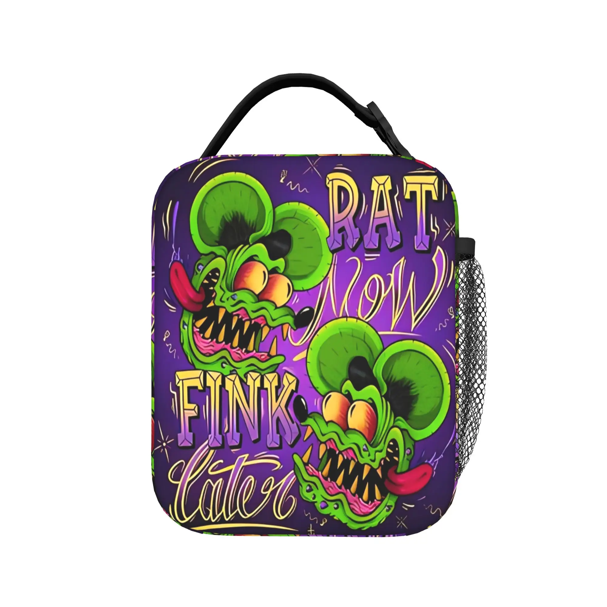 Custom Anime Cartoon Rat Fink Lunch Bag For Men Print Lunch Box Outdoor Picnic Cooler Bag Portable Oxford Thermal Tote Handbags
Custom Anime Cartoon Rat Fink Lunch Bag For Men Print Lunch Box Outdoor Picnic Cooler Bag Portable Oxford Thermal Tote Handbags
