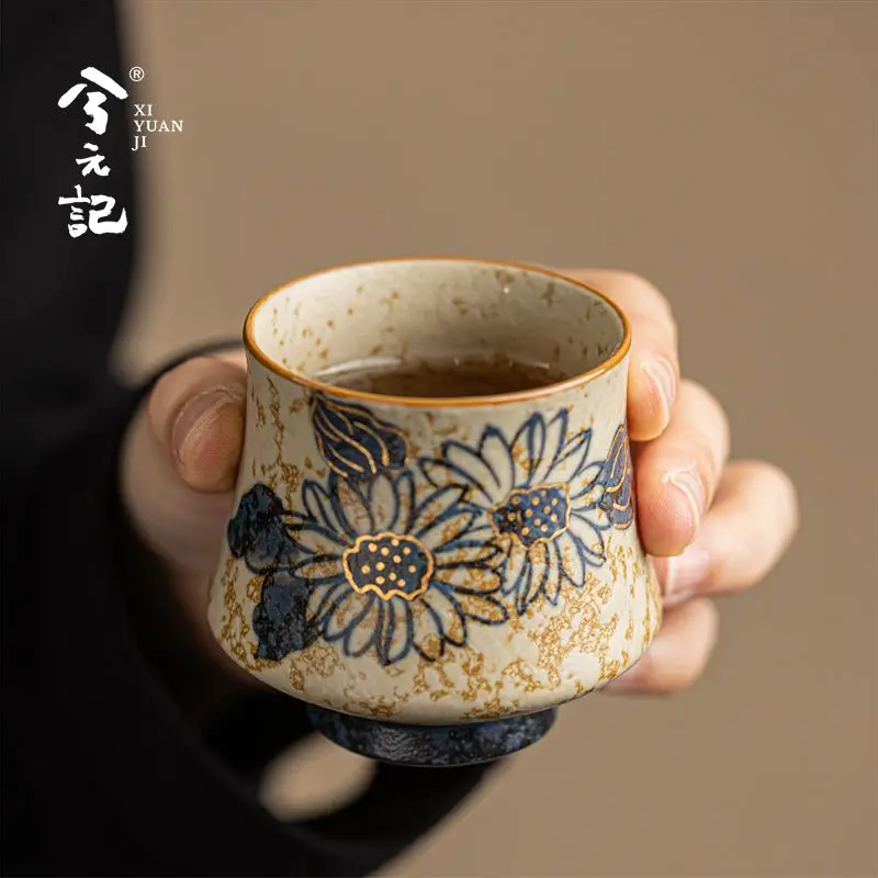 Xiyuanji Hand-Painted Blue And White Firestone Red Ceramic Personal Individual Use Tasting Cup Kung Fu Tea Set
Xiyuanji Hand-Painted Blue And White Firestone Red Ceramic Personal Individual Use Tasting Cup Kung Fu Tea Set