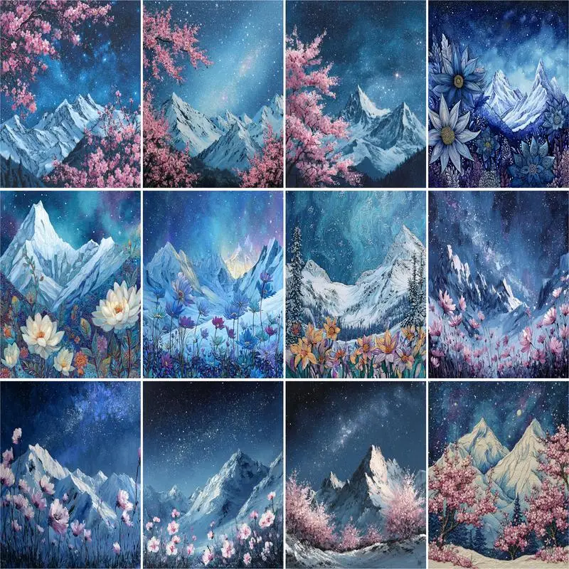 GATYZTORY Painting By Number Snow Mountain For Adults DIY Frame Picture By Numbers Acrylic Paint On Canvas Home Decoration
GATYZTORY Painting By Number Snow Mountain For Adults DIY Frame Picture By Numbers Acrylic Paint On Canvas Home Decoration