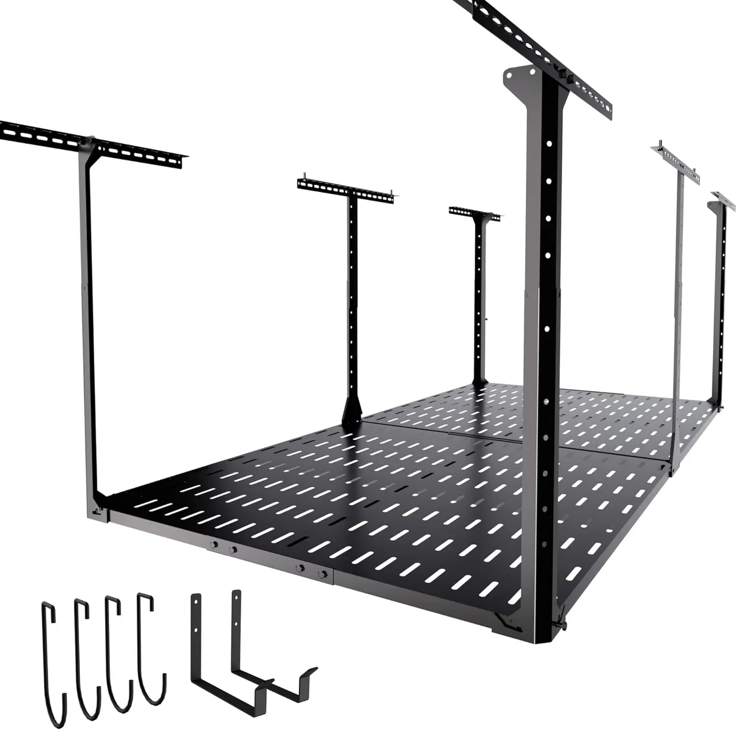 4X8 Overhead Garage Storage Ra W/6 Hooks, Adjustable Garage Organization And Storage, Heavy Duty Garage Ceiling Storage Ras,
4X8 Overhead Garage Storage Ra W/6 Hooks, Adjustable Garage Organization And Storage, Heavy Duty Garage Ceiling Storage Ras,
