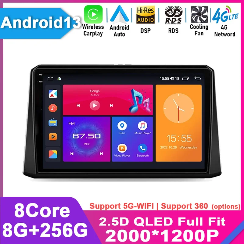 For Toyota Corolla 2019 - 2020 Android 13 Carplay Auto Car Radio Video Multimedia Player Navigation GPS Audio Autoradio QLED DIN
For Toyota Corolla 2019 - 2020 Android 13 Carplay Auto Car Radio Video Multimedia Player Navigation GPS Audio Autoradio QLED DIN