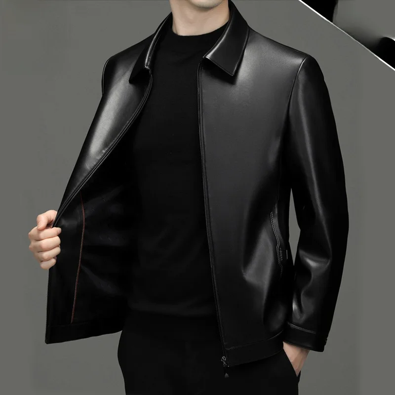 Мужской топ из искусственной кожи Jaet Busin с воротником для среднего возраста и ли, осеннее новое поступление, свободный топ CleanFit
Мужской топ из искусственной кожи Jaet Busin с воротником для среднего возраста и ли, осеннее новое поступление, свободный топ CleanFit