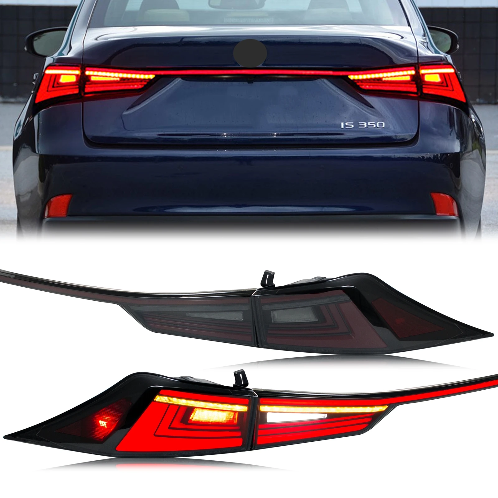 LED Tail Lights for Lexus IS250 IS350 IS200t IS300 IS III 3IS 2014-2020 Sequential Turn Signal Rear Trunk Lamps Assembly
LED Tail Lights for Lexus IS250 IS350 IS200t IS300 IS III 3IS 2014-2020 Sequential Turn Signal Rear Trunk Lamps Assembly