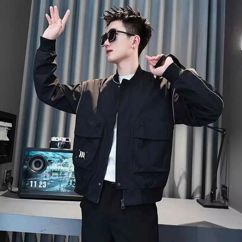 Loose Fit Men's Jaet 2024 Spring Autumn Sli Harajuku Korean Hong Kong Sle High Street Faion Casual Outerwear
Loose Fit Men's Jaet 2024 Spring Autumn Sli Harajuku Korean Hong Kong Sle High Street Faion Casual Outerwear