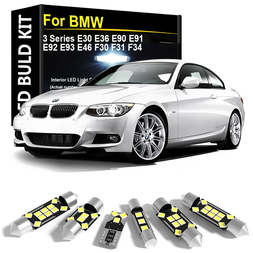 Car Interior Light LED For BMW 3 Series E30 E36 E90 E91 E92 E93 E46 F30 F31 F34 1982-2011 2012 2013 2014 2015 2016 2017 Canbus
Car Interior Light LED For BMW 3 Series E30 E36 E90 E91 E92 E93 E46 F30 F31 F34 1982-2011 2012 2013 2014 2015 2016 2017 Canbus