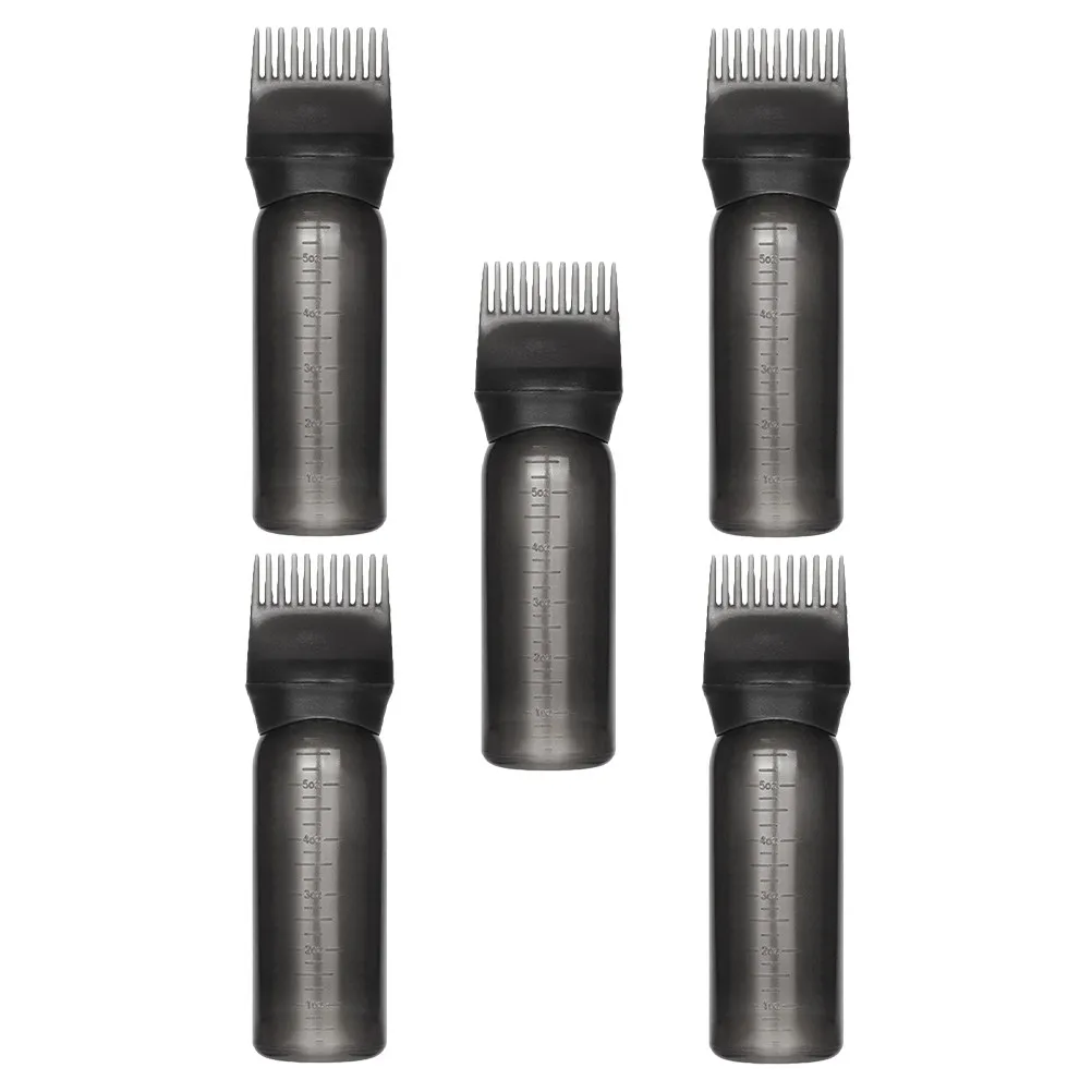 5Pcs Hair Dye Applicator Bottle with Scale Professional Salon Grade Root Comb Applicator for Hair Color Oil Shampoo Application
5Pcs Hair Dye Applicator Bottle with Scale Professional Salon Grade Root Comb Applicator for Hair Color Oil Shampoo Application