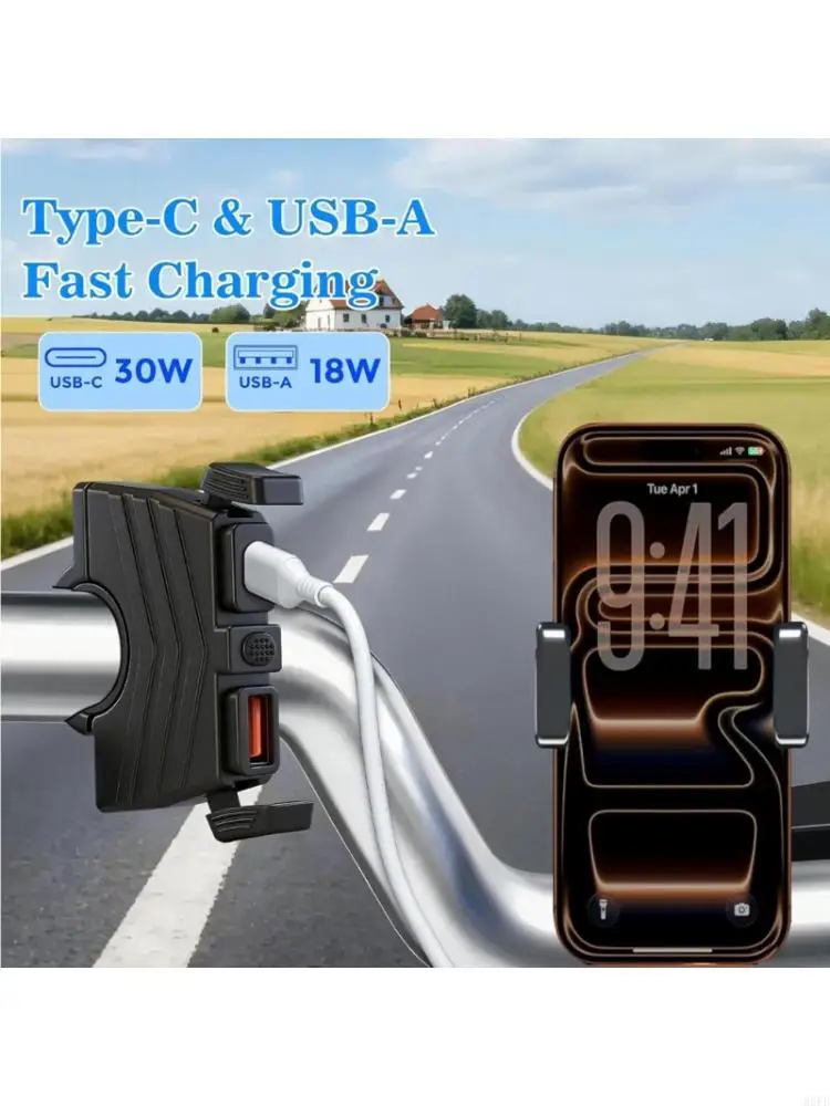 Зарядные устройства для мотоциклов 30 Вт PD USB C с портом 18 Вт QC3.0 для телефонов, планшетов, заряжающих R6FB
Зарядные устройства для мотоциклов 30 Вт PD USB C с портом 18 Вт QC3.0 для телефонов, планшетов, заряжающих R6FB