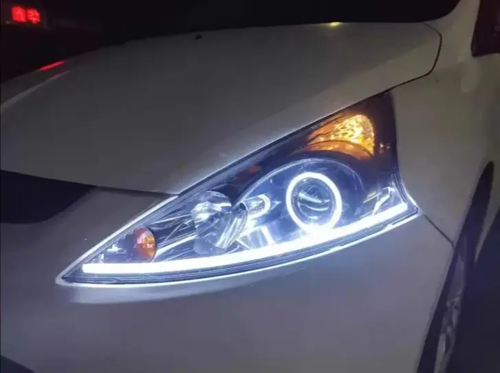 LED Headlight Angel eye DRL Daytime Running Light For Mitsubishi GRANDIS Turn Signal with Projector Lens
LED Headlight Angel eye DRL Daytime Running Light For Mitsubishi GRANDIS Turn Signal with Projector Lens