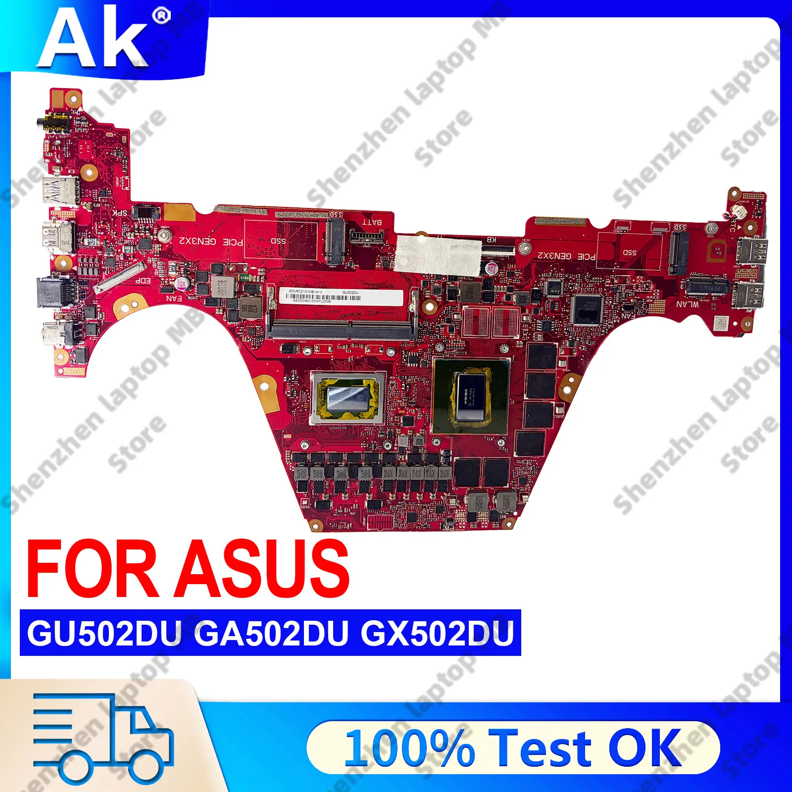 GU502DU Laptop Motherboard For ASUS ROG Zephyrus M15 GX502DU GU502D GA502DU Notebook Mainboard With R5 R7 CPU 100% tests OK stk
GU502DU Laptop Motherboard For ASUS ROG Zephyrus M15 GX502DU GU502D GA502DU Notebook Mainboard With R5 R7 CPU 100% tests OK stk