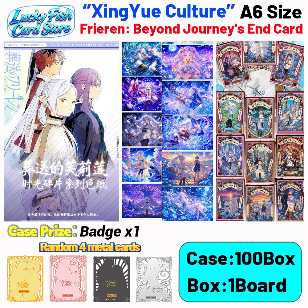 Wholesale 2026 New XingYueCreative Studio Frieren: Beyond Journey's End Cards A6 Size Boards Children's Toys Birthday Gifts
Wholesale 2026 New XingYueCreative Studio Frieren: Beyond Journey's End Cards A6 Size Boards Children's Toys Birthday Gifts